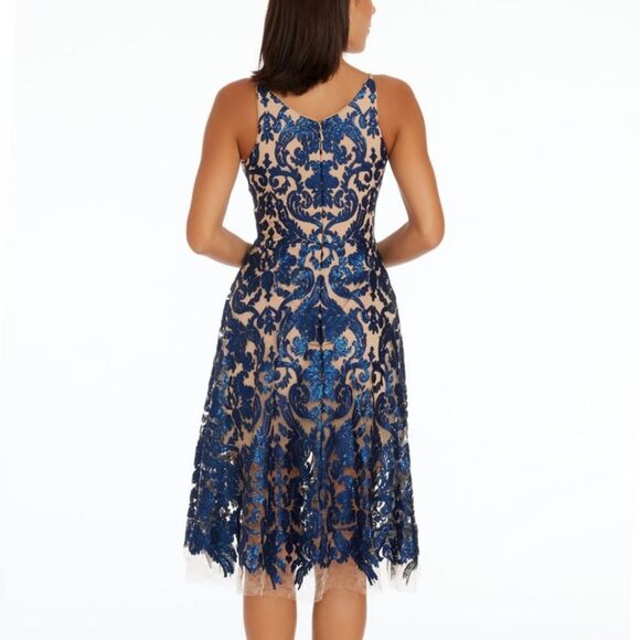Dress The Population Blair Lace Navy Blue Dress - Picture 5 of 15